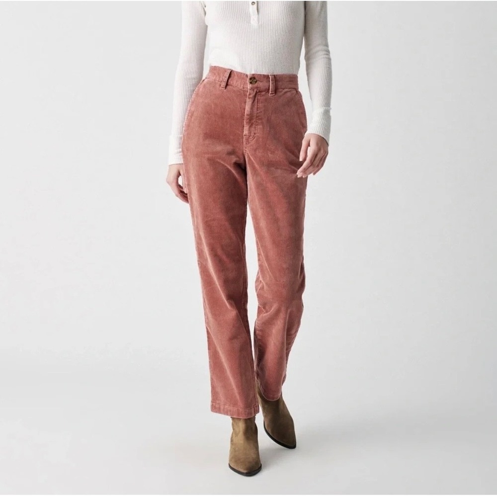 Faherty Endless Cord Corduroy Pants In Brownie Organic Cotton Blend Straight Leg
